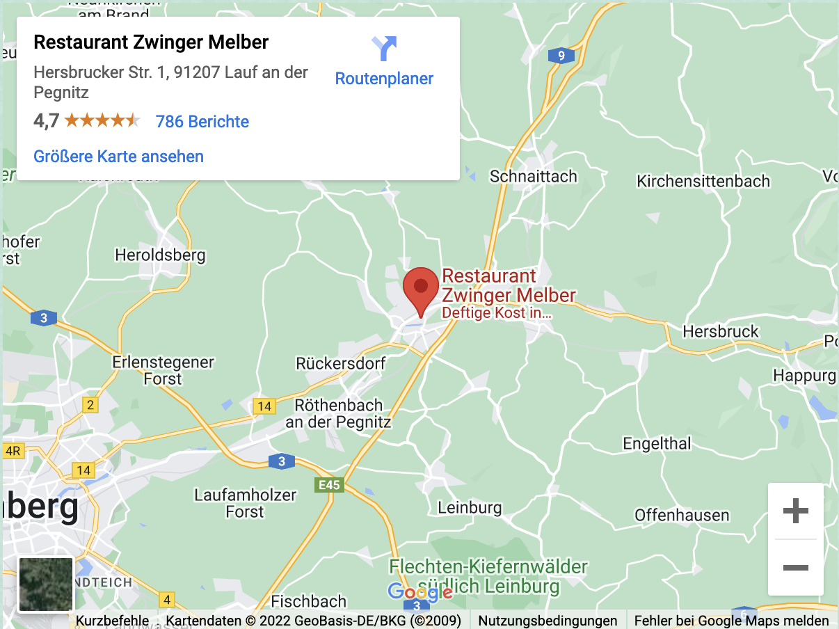 Google Maps Screenshot Zwinger Melber